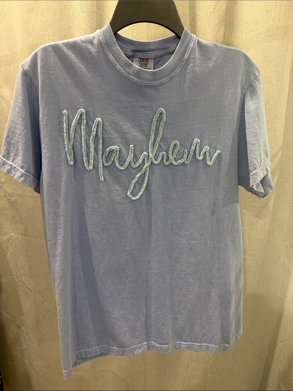 Comfort Colors Light Blue 'Mayhem' Short Sleeve Tee